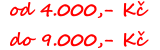 od 4000 do 9000