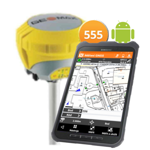 Špičková GNSS sestava pro RTK s kontrolérem Android