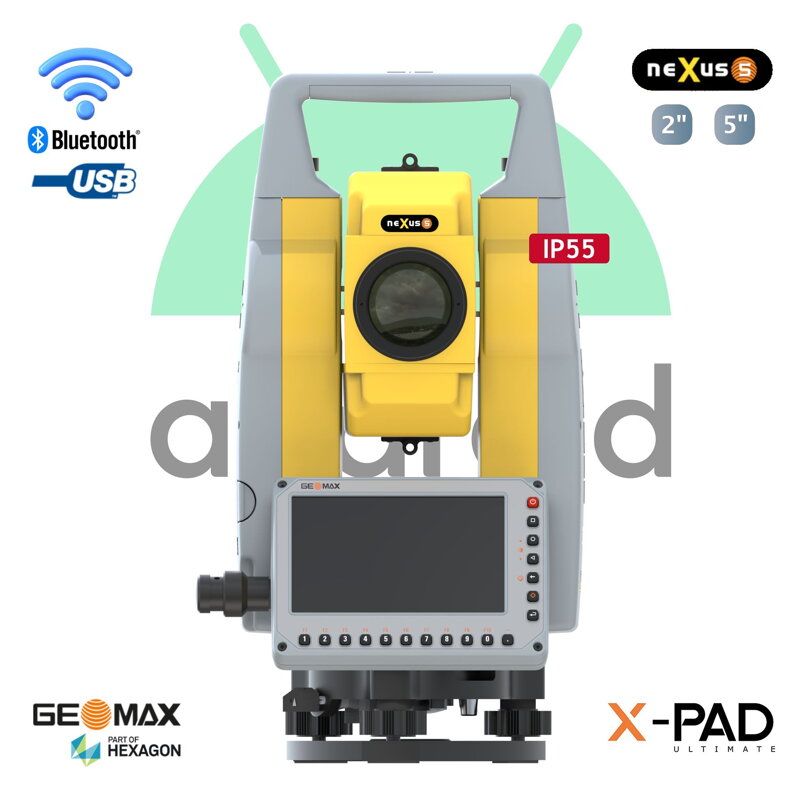 Mechanická totální stanice s Android